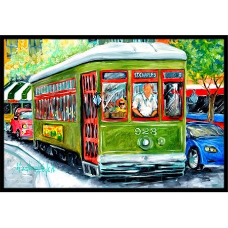 Carolines Treasures Carolines Treasures MW1152MAT 18 x 27 In. Street Car Indoor or Outdoor Mat MW1152MAT